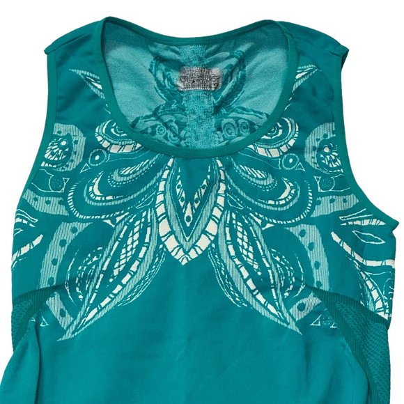 Athleta Workout Top Womens XS Teal Sleeveless Tank Sporty Active Exercise - Picture 2 of 13